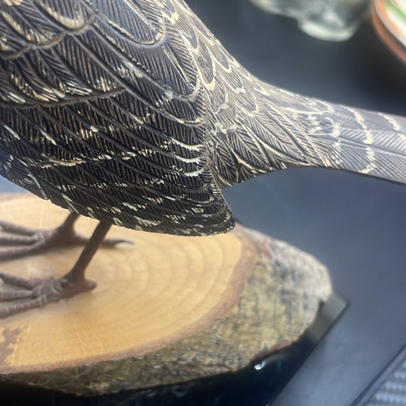 Hand Carved Hand Painted Fine Collection Wood Decoy Shore Bird Vintage - Picture 3 of 9